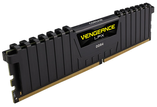 Corsair CMK16GX4M2B3200C16, Vengeance LPX, DDR4 16GB(2X8GB), 3200MHz, CL16, 1.35V, Black, Limited Lifetime Warranty
