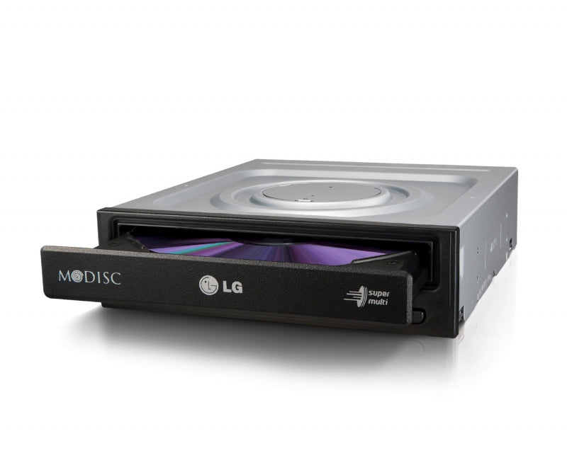 LG GH24NSD1, 24X -DL DVDR/RW OEM Burner Black SATA Drive, Cyberlink, 1 Year