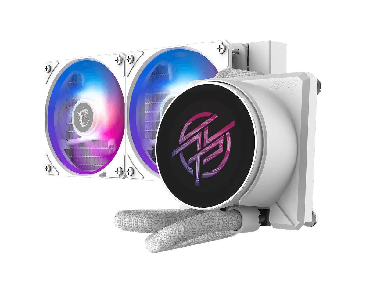 MSI MPG CORELIQUID P22 240 - WHITE, 240mm AIO CPU cooler with 2.1' IPS LCD