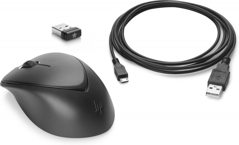 P 1JR31AA, Premium Wireless Mouse, USB, 3 Buttons, Black, 1 Year Warranty
