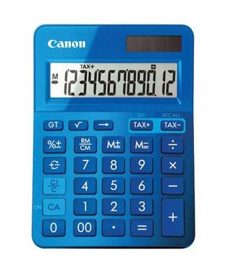 Canon LS123KMBL Metallic Blue 12 Digit Desktop Calculator