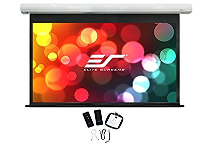 120 MOTORISED 1610 PROJECTOR SCREEN IR & RF CONTROL WHITE 12V TRIGGER & SWITCH VMAX2