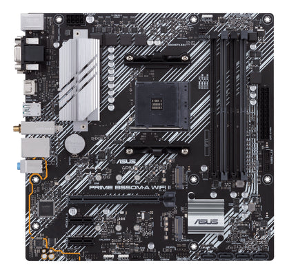 ASUS AMD PRIME B550M-A WIFI II (Ryzen AM4) Micro-ATX Motherboard, DDR4 128GB