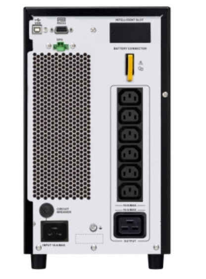 APC Easy UPS On-Line, 3kVA/2700W, Tower, 230V, 6x IEC C13 + 1x IEC C19 outlets