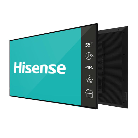 Hisense 55DM66D 55 UHD Digital Signage 500NIT 24 X 7 Box Damaged Unit