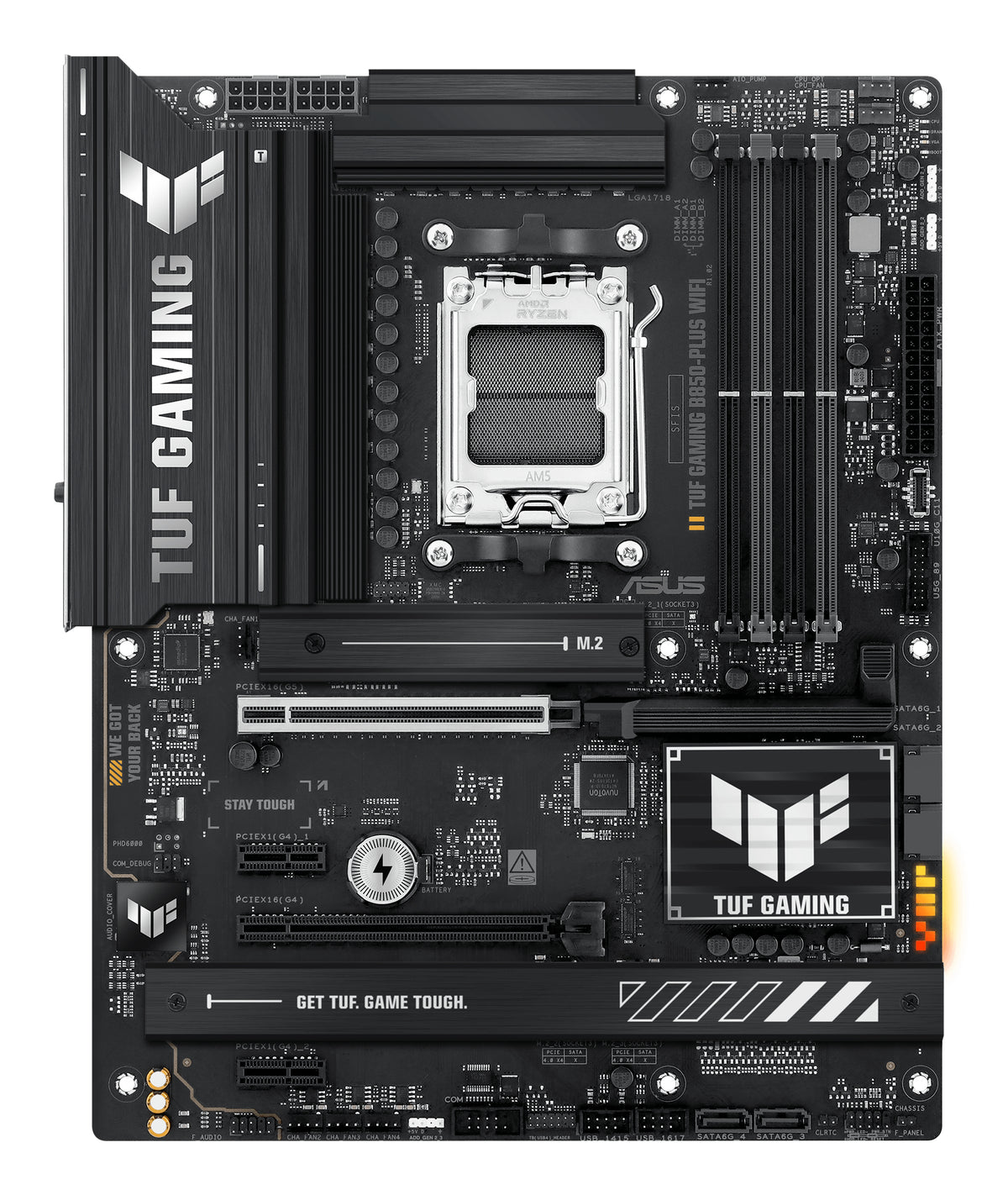 ASUS AMD TUF GAMING B850-PLUS WIFI (AM5) ATX Motherboard, DDR5 256GB, PCIe 5.0
