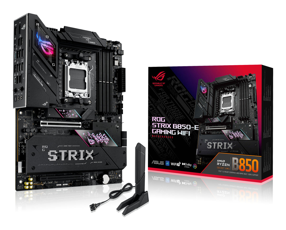 ASUS AMD ROG STRIX B850-E GAMING WIFI (AM5) ATX Motherboard, DDR5 256GB, 1x