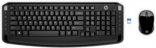 HP 3ML04AA, Wireless Keyboard and Mouse 300, 1 Year Warranty (Retail Box)