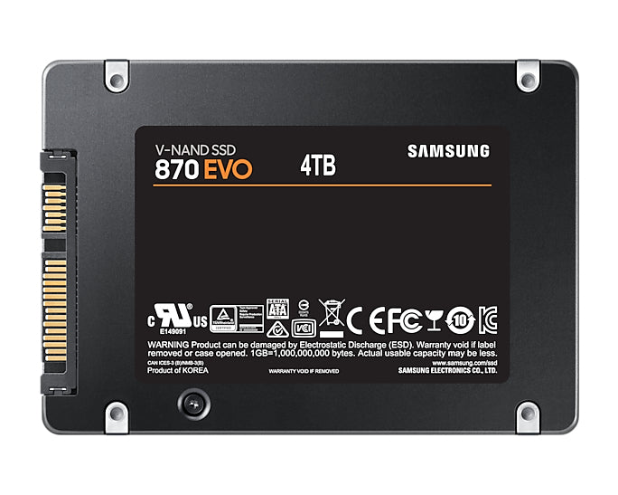 Microsoft Samsung 870 EVO 4TB 2.5' SATA III 6GB/s SSD 560R/530W MB/s 98K/88K
