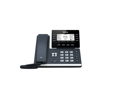 Yealink SIP-T53W, 12 Line IP HD Phone, 3.7" 360 x 160 greyscale screen, HD voice, Dual Gig Ports, Built in Bluetooth and WiFi, USB 2.0 Port, 1 Year