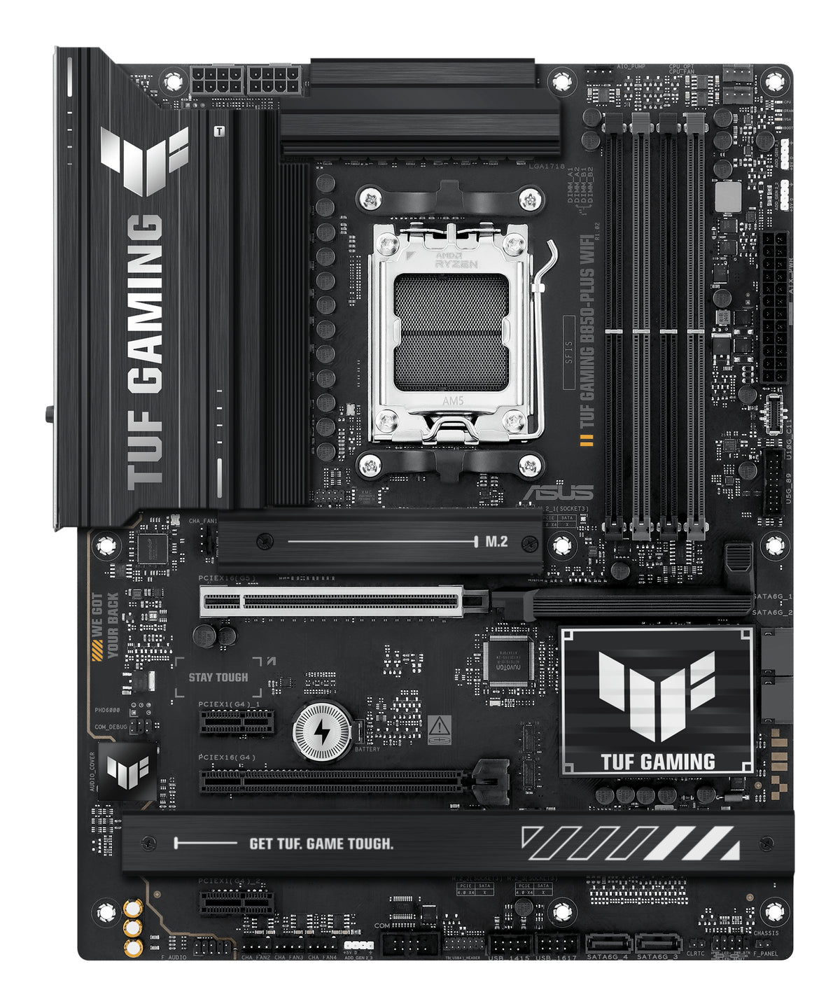 ASUS AMD TUF GAMING B850-PLUS WIFI (AM5) ATX Motherboard, DDR5 256GB, PCIe 5.0