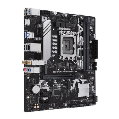 ASUS B760M-AYW WIFI D4 Intel LGA 1700 mATX Motherboard 64GB, DDR4, 1 x PCIe 4.0
