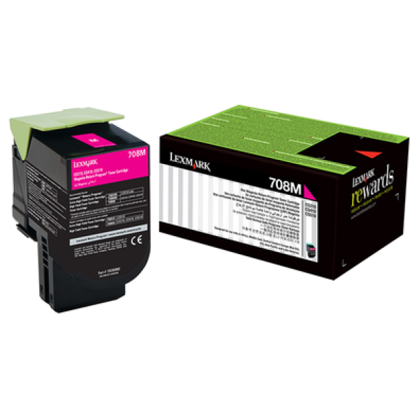 708M MAGENTA RETURN TONER CARTRIDGE 1K CS310/CS410/ CS510