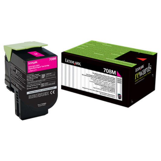 708M MAGENTA RETURN TONER CARTRIDGE 1K CS310/CS410/ CS510