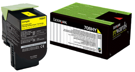 708HYE YELLOW HIGH YIELD CORPORATE TONER CARTRIDGE 3K CS310/CS410/CS510