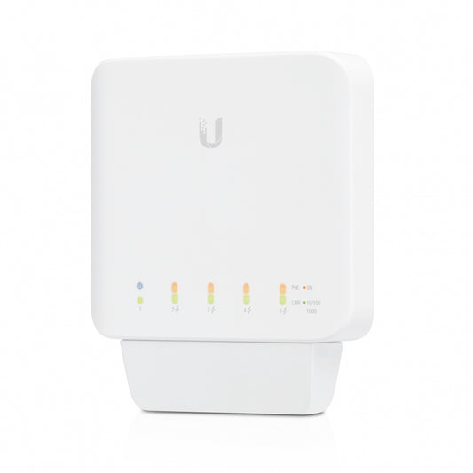 Ubiquiti USW-Flex, Managed 5 Port PoE Switch, Layer 2 Gigabit switch with auto-sensing 802.3af PoE support, 2 Year Warranty
