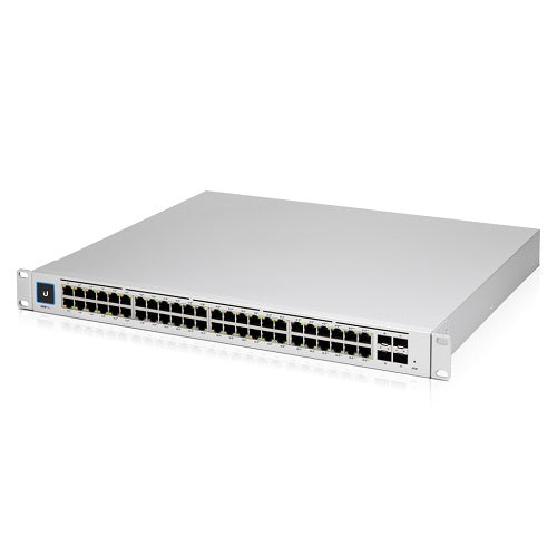 Ubiquiti USW-Pro-48-POE-AU, UniFi 48 port Managed Gigabit Layer2 and Layer3 switch with auto-sensing 802.3at PoE  and 802.3bt PoE, Touch Display, 600W Gen2, 2 Year Warranty
