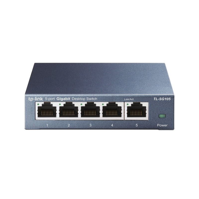 TP-Link TL-SG105, SG105 5 Port Switch Desktop, Gigabit Plug &amp; Play, 3 Year Warranty