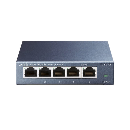TP-Link TL-SG105, SG105 5 Port Switch Desktop, Gigabit Plug &amp; Play, 3 Year Warranty