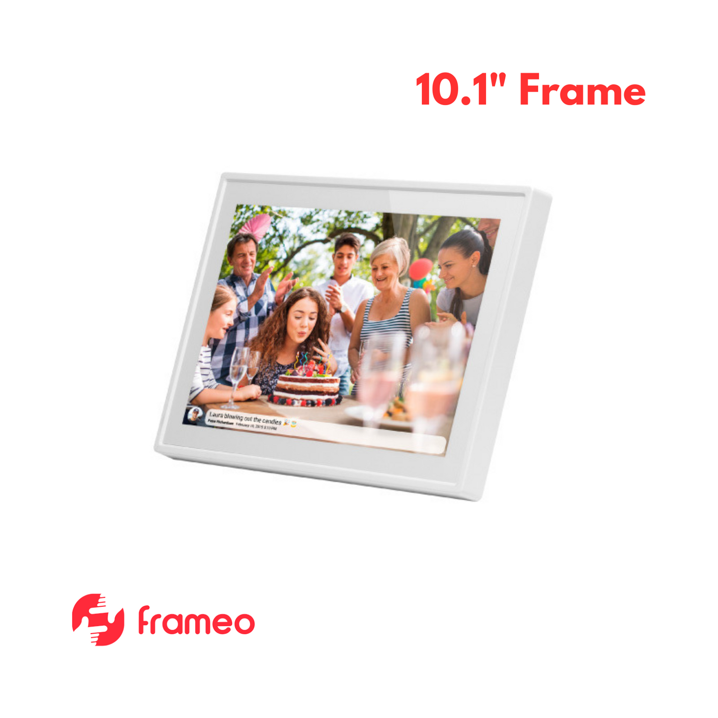 Frameo 10.1'' Smart Photo Frame - White