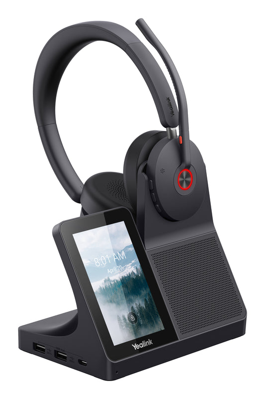 Yealink WH68 DECT + Bluetooth dual-mode, USB-A, USB-C, wireless headset