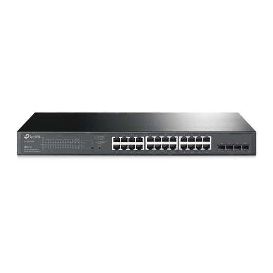 TP Link TL-SG2428P, JetStream 28-Port Gigabit Smart Switch with 24-Port PoE  Fanless 41.7Mpps Support Omada SDN, 802.1p CoS/DSCP QOS, Rack Mountable, 5 Years Warranty