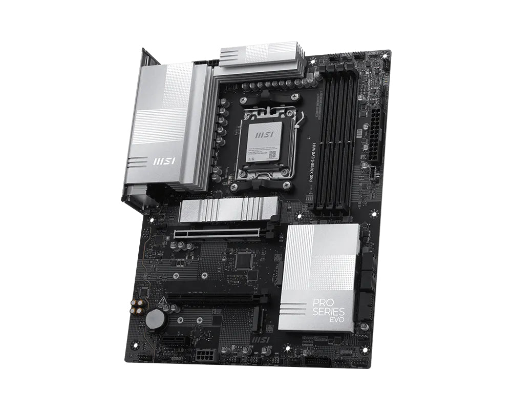 MSI Pro X870E-S Evo WIFI, Amd X870E, AM5, DDR5 256GB, Pcie 5.0, 3x M.2, Wi-Fi