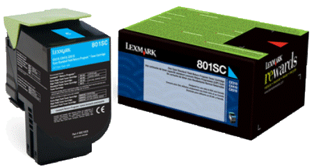 808SCE CYAN STANDARD YIELD TONER CARTRIDGE CORPORATE CARTRIDGE 2KCX310/410/510