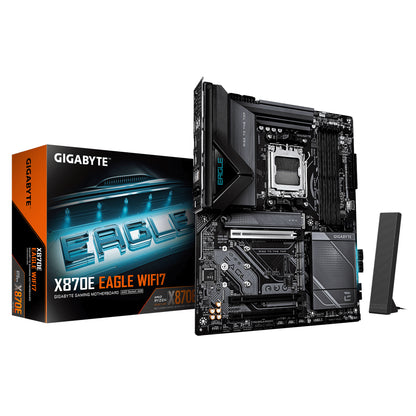 Gigabyte X870E EAGLE WIFI7 AM5 ATX, Ryzen 9000/8000/7000, 4×DDR5 256GB, PCIe