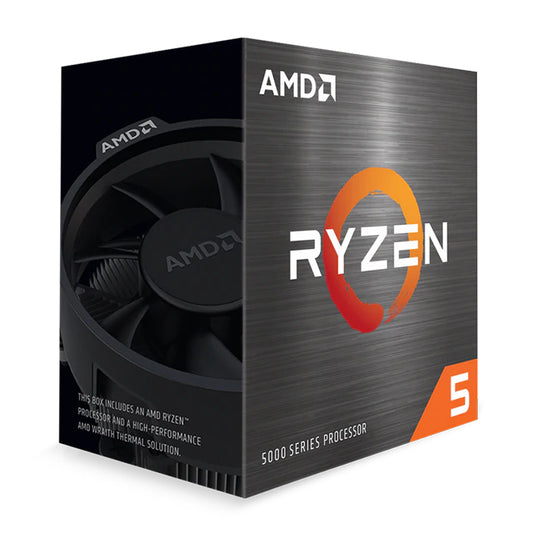 AMD 100-100000065BOX, Ryzen 5 5600X, AM4 Socket, 6 Core, 12 Threads, Base: 3.7GHz, Turbo Speed: 4.6GHz, 32MB Cache, TDP:65W, 3 Year Warranty