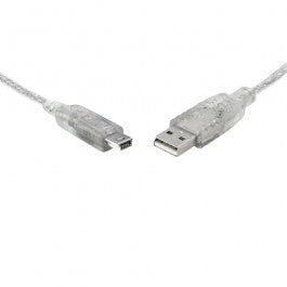8ware UC-2001ABN, USB 2.0 Certified Cable A-B 5 Pin Mini, 1m, 1 Year Warranty