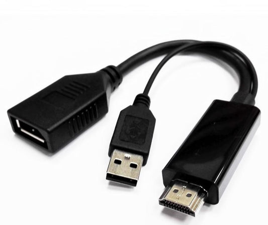 8ware GC-HDMIDP-2U, HDMI Male to Display Port Female with USB, 1 Year Warranty