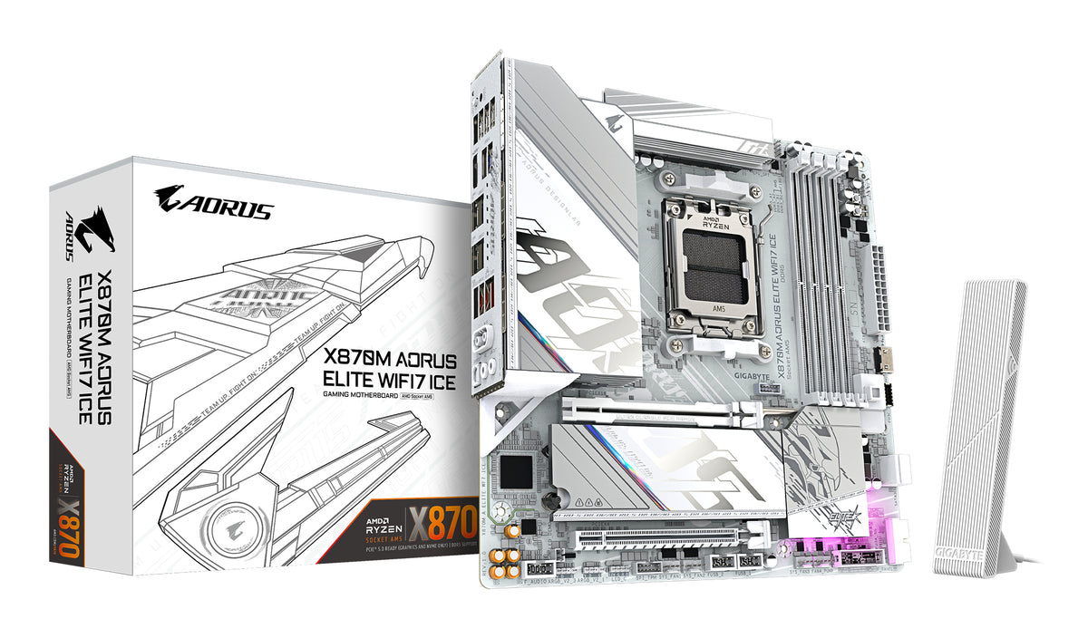 Gigabyte X870 AM5 ATX, Ryzen 9000/8000/7000, 4×DDR5 256GB, PCIe 5.0 M.2, USB4