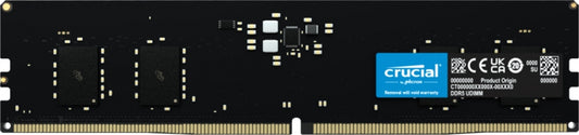 Crucial CT8G48C40U5, DIMM, DDR5 8GB(1x8GB), 4800MHz, CL40, 1.1V, Black, Limited Lifetime Warranty