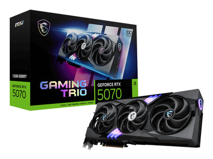 MSI nVidia GeForce RTX™ 5070 12G GAMING TRIO OC, PCI Express® Gen 5, Boost
