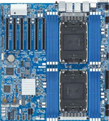 Gigabyte MS73-HB2, 5th/4th Gen Intel® Xeon®, 2 x SATA 6Gb/s, 2 x M.2, 6 x PCIe