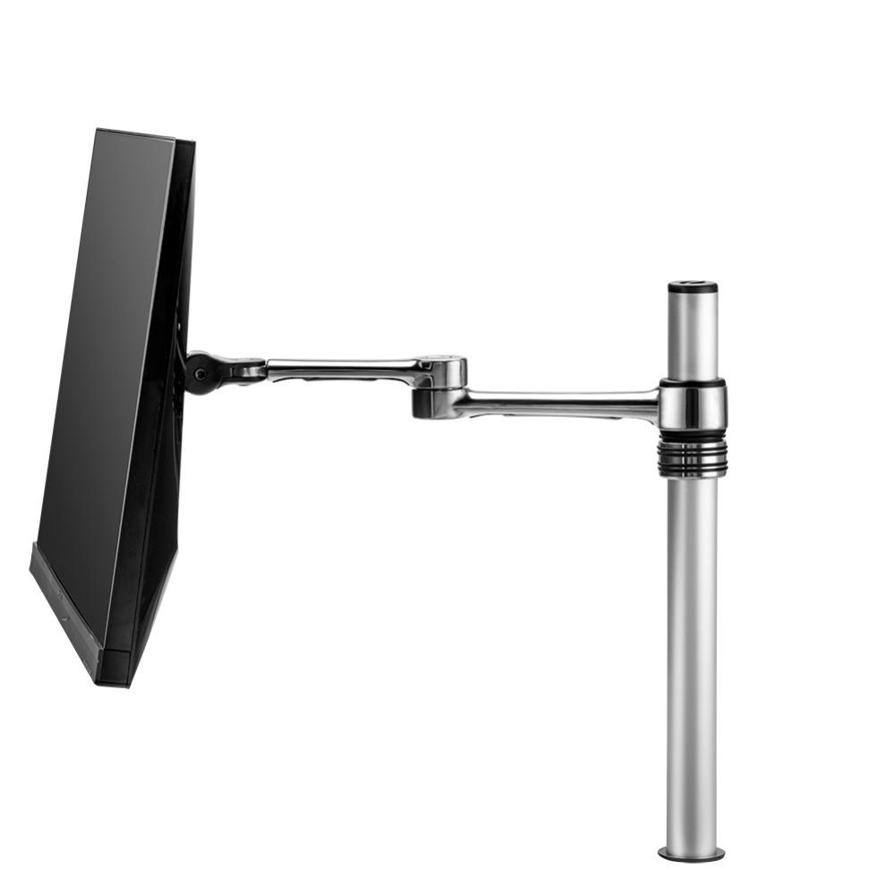 Atdec Single Swing Arm on Post - Silver
