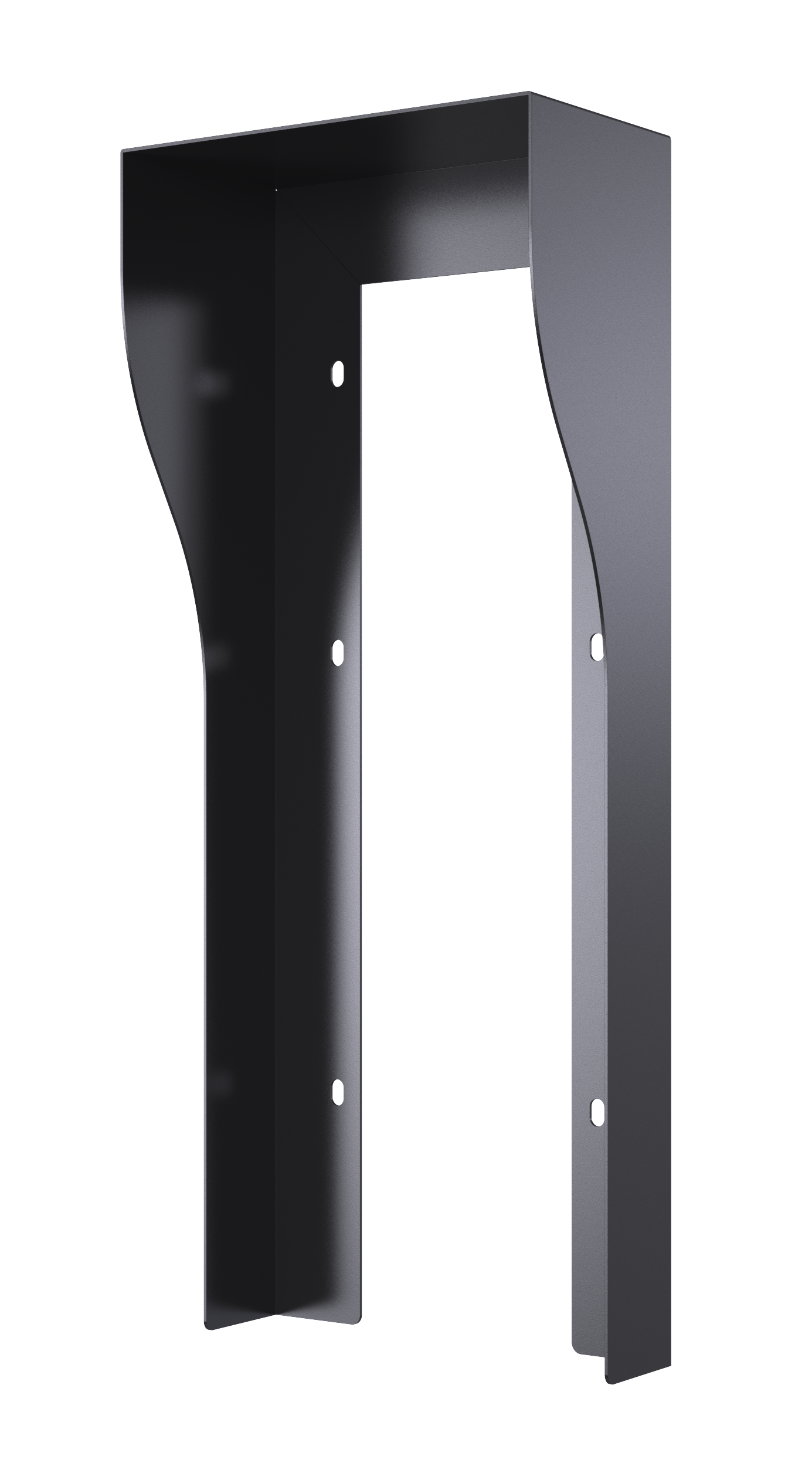 R20K & R20B2.3.4.5 BUTTONS ON WALL RAIN HOOD - BLACK
