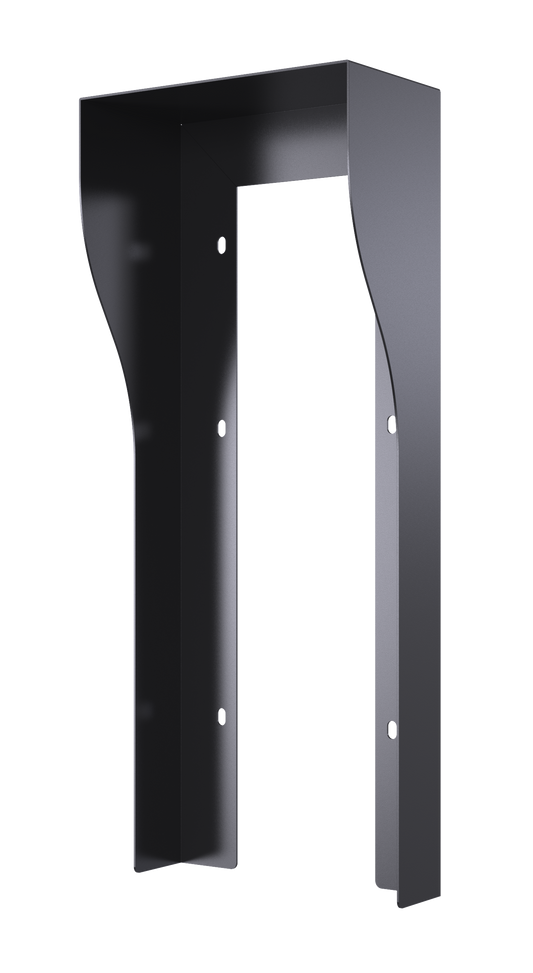 R20K & R20B2.3.4.5 BUTTONS ON WALL RAIN HOOD - BLACK