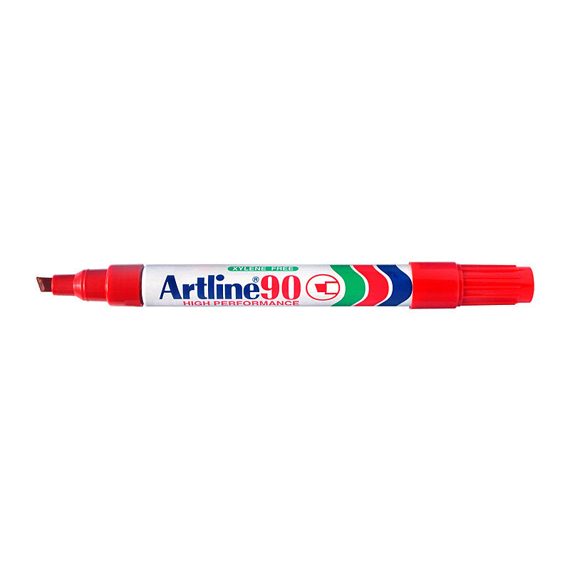 قلم تلوين Artline 90 Perm Marker باللون الأحمر Bx12