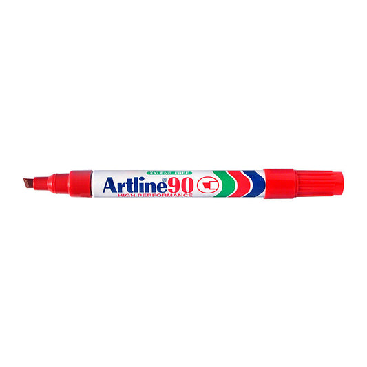 Artline 90 Perm Mrker Red Bx12