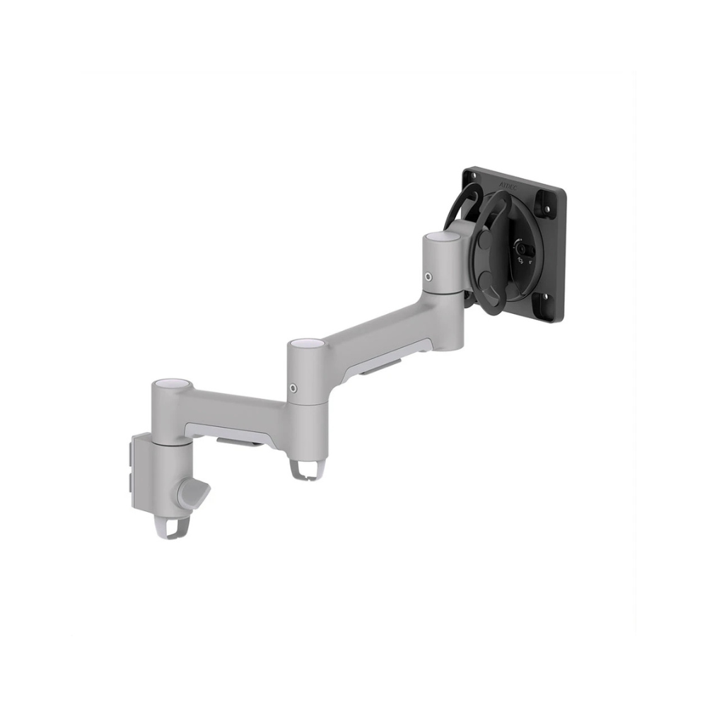 Atdec AWM Heavy-Duty Medium Swing Monitor Arm - Silver