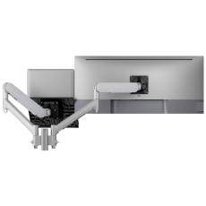 Atdec Laptop-Monitor Combo Mount - Bolt Through - Silver