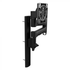 Atdec Single Monitor Arm on Wall Channel - Black