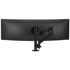 Atdec Single Monitor Heavy-Duty Dynamic Arm on Medium Post - Grommet Clamp
