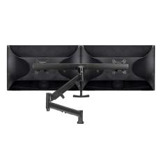 Atdec Dual Monitor Tandem Dynamic Mount - Heavy-Duty F-Clamp - Black