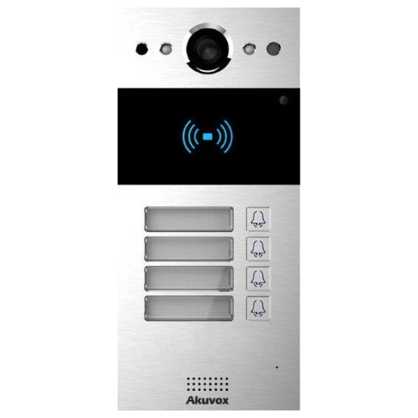 Akuvox SIP Intercom With Four 4 Buttons Video & Card Reader