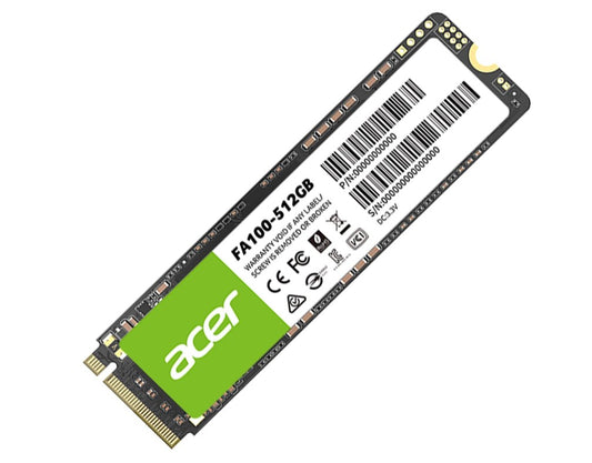 BIWIN ACER FA100-512GB SSD M.2 NVMe PCIe Gen 3*4 Read speed 3300MB/ sWrite
