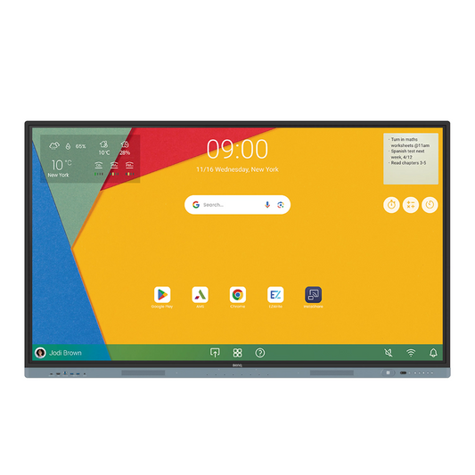 Benq 75 RM7504 4K UHD 450 Nits 12001 Contrast Android 13 With Google Gms Ifp
