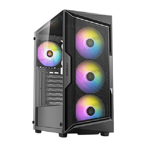 Antec X61 Elite Mid-Tower, ATX/mATX/ITX, 4×ARGB fans, TG panel, GPU 320mm, CPU 160mm, PSU 170mm, 2×3.5', 2×2.5', USB 3.0, mesh front